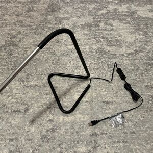 IKEA Black and Silver Lamp with USB Cable